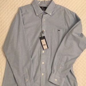 Vineyard Vines blue oxford men’s shirt